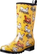 HISEA Women's Rain Boots Waterproof Mid Calf Garden Boots - Dry sunny