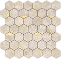 Hexagon Peel and Stick Backsplash 20 Sheets - Heat Resistant Stone