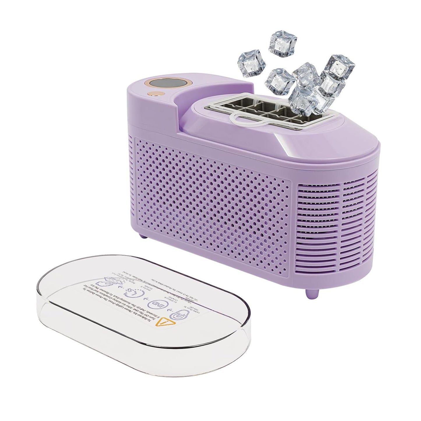 Compact Ice Maker for Home and Travel - Fast Ice Production