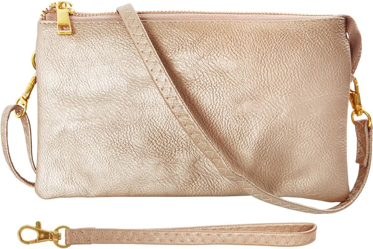 Vegan Leather Wristlet Purse for Women - Stylish Clutch Bag