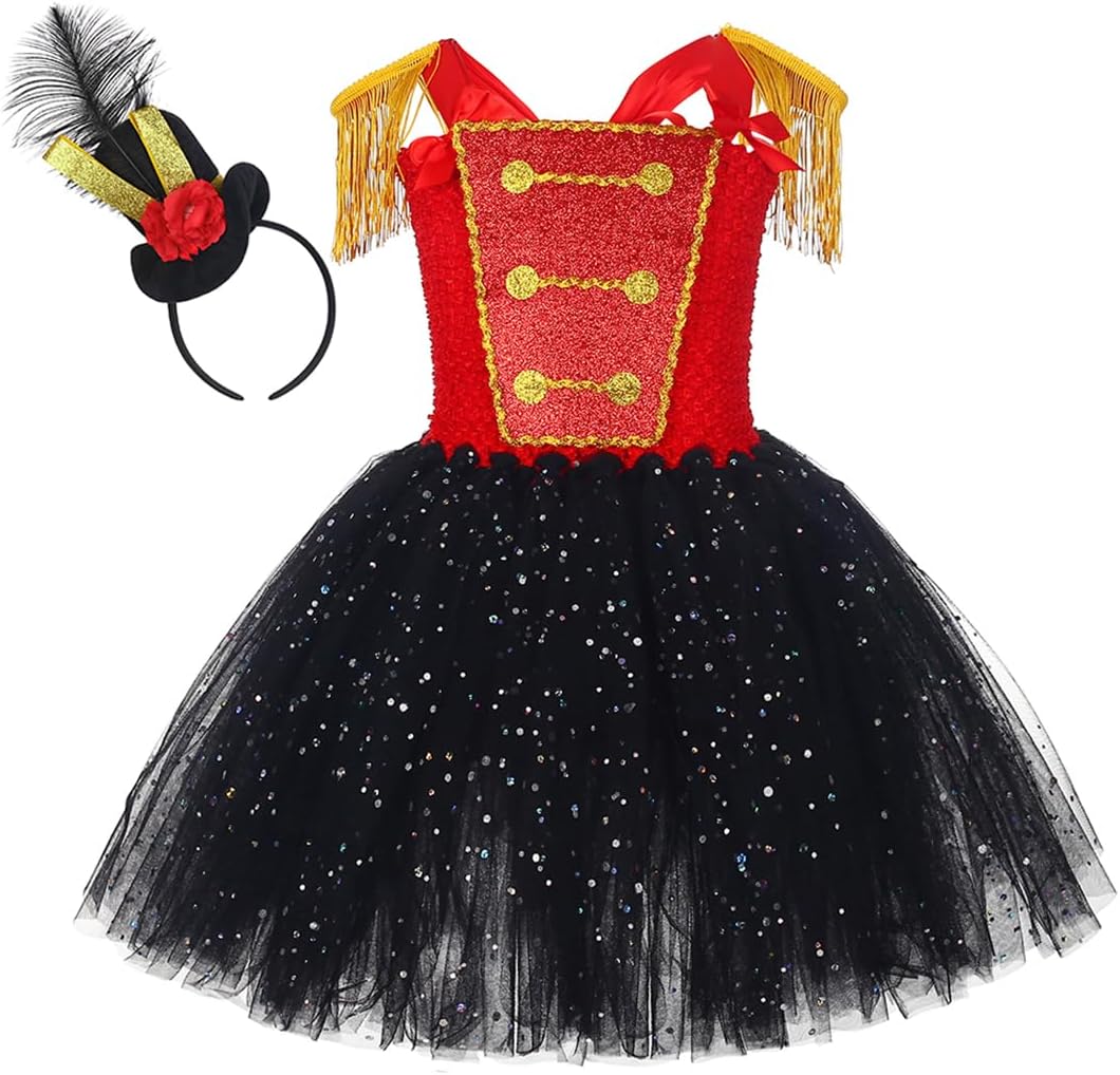 Tutu Dreams Circus Costume for Girls 1-10Y with Headband