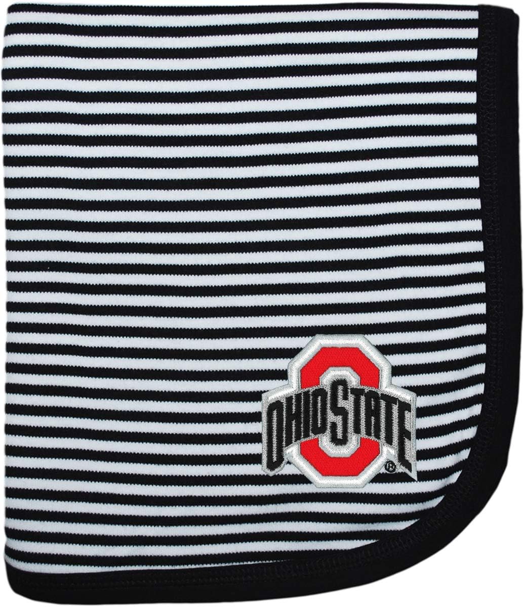 Ohio State Buckeye Striped Baby and Toddler Blanket - Soft & Durable