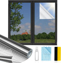 Window Privacy Film One Way 35.4in x 6.5ft - Daytime Reflective Mirror
