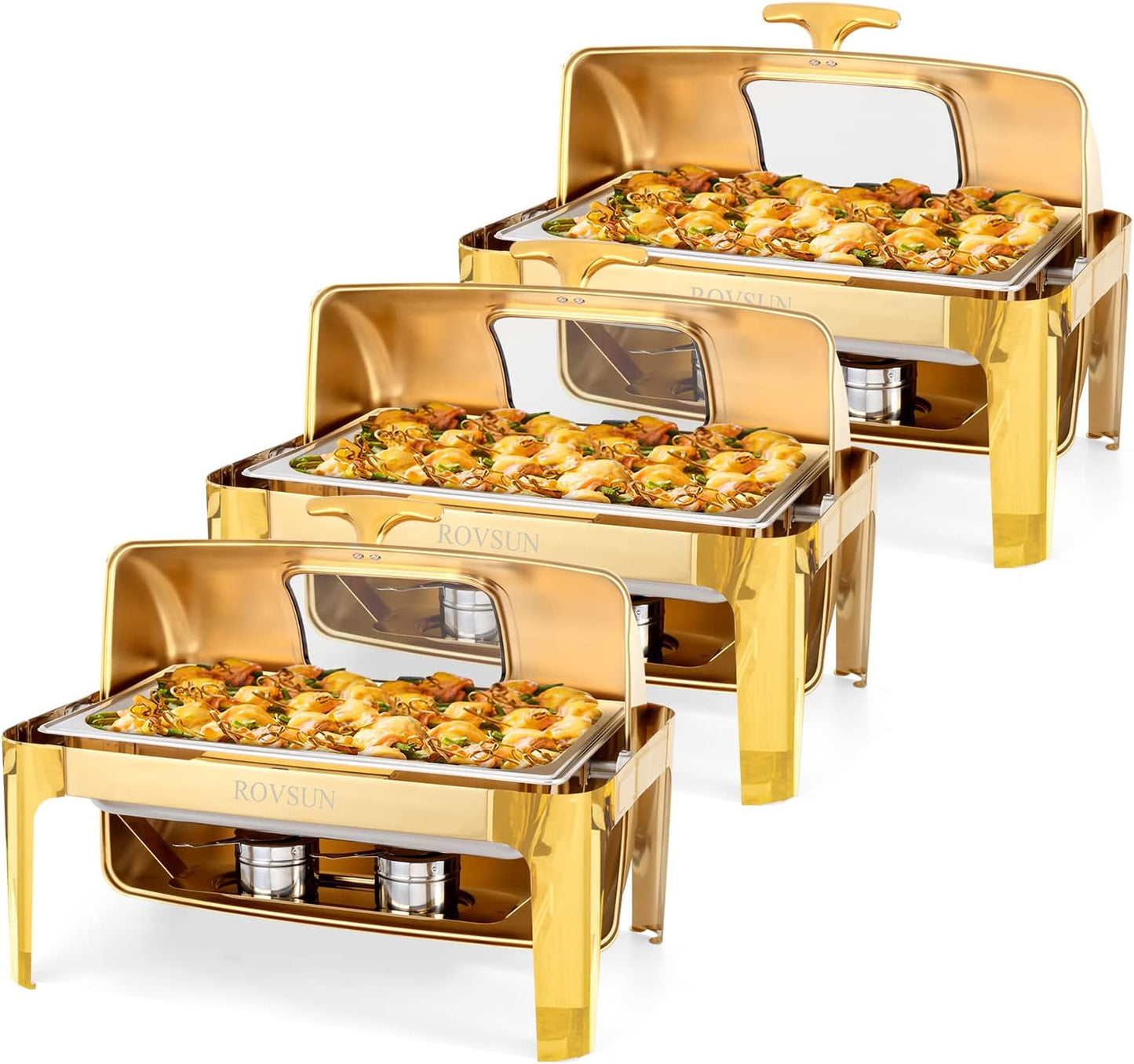 ROVSUN 9QT Chafing Dish Buffet Set for Catering Events and Parties