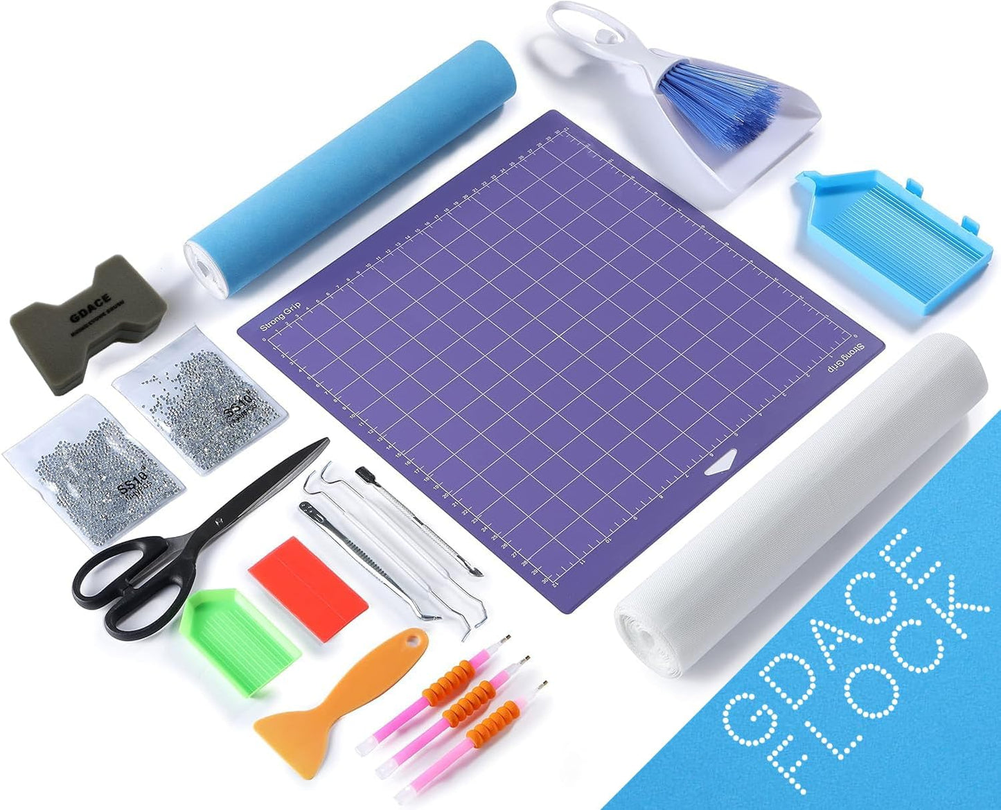 GDACE Magic Sticky Rhinestone Template for Easy Crafting