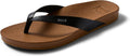 Cushion Court Flip Flops for Women - Plush Vegan Leather Comfort