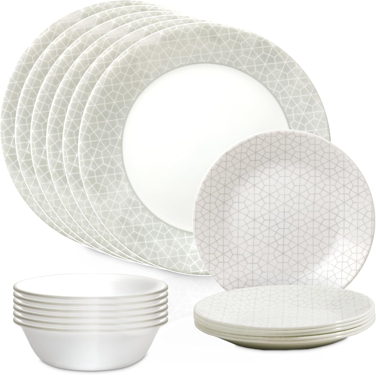 Corelle Vitrelle 18 Piece Dinnerware Set for Stylish Dining