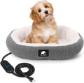 Heated Cat Bed for Small Cats - Cozy Donut Cave with Adjustable Heat