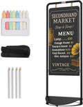 Double Sided 20x47 Swinging Chalkboard Sign - Windproof H-Frame