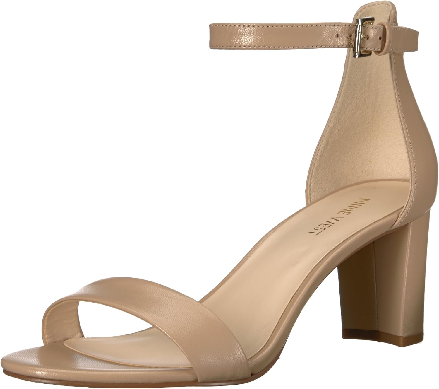 NINE WEST Pruce Heeled Sandal: Stylish Block Heel for Any Event