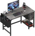 Lufeiya Computer Desk with Fabric Drawers, 40 in - Compact Home Office