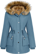 Women Winter Coat Fleece Lined Parka Jacket - Warm, Water-Resistant