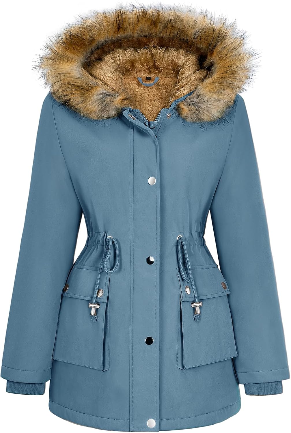 HEEKPEK Women Winter Coats Fleece Lined Parka Jackets Warm