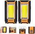 2-Pack LED Rechargeable Magnetic Work Light 40W 1500 Lumens - Bright