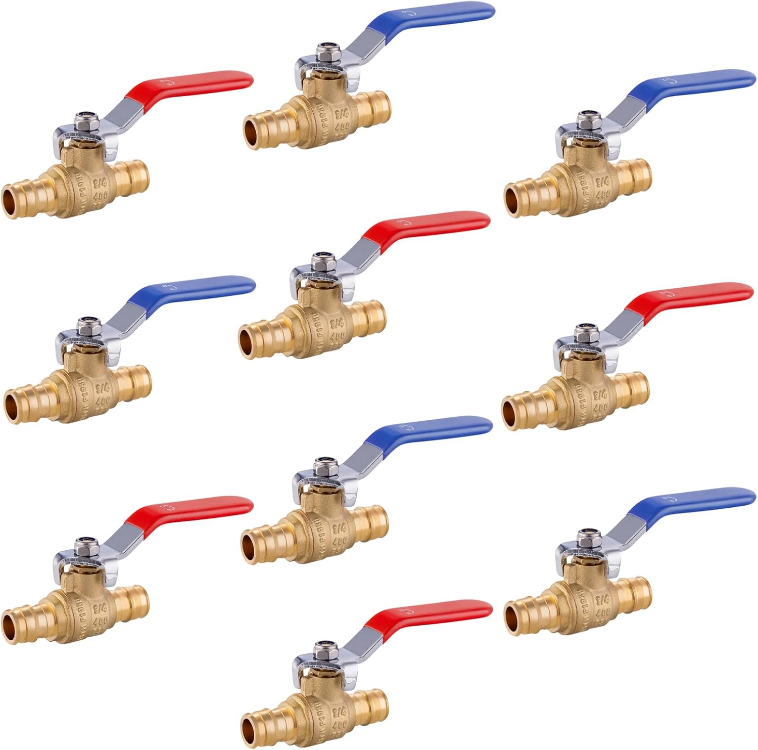 10 PCs 3/4 Inch PEX A Expansion Ball Valve for Water Systems