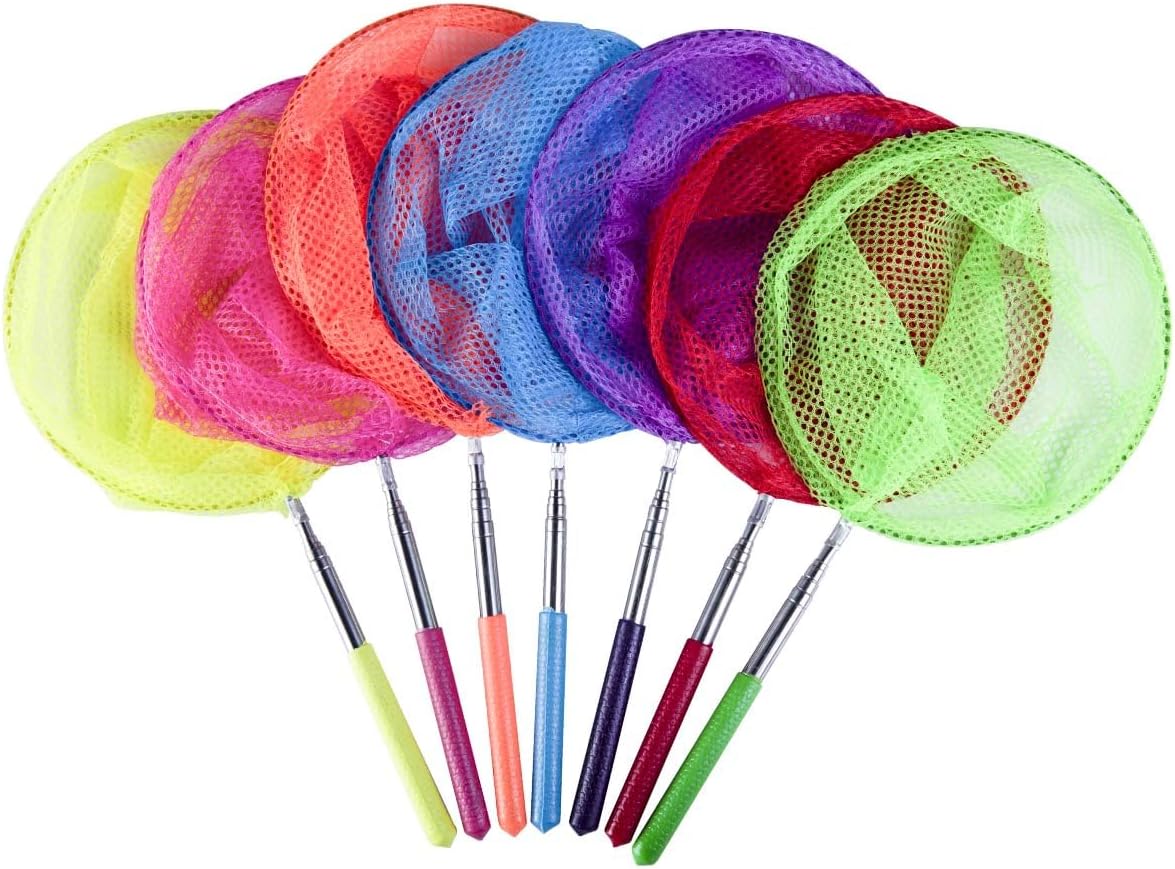 Colorful Telescopic Kids Fishing Net - Fun Outdoor Bug Hunting!