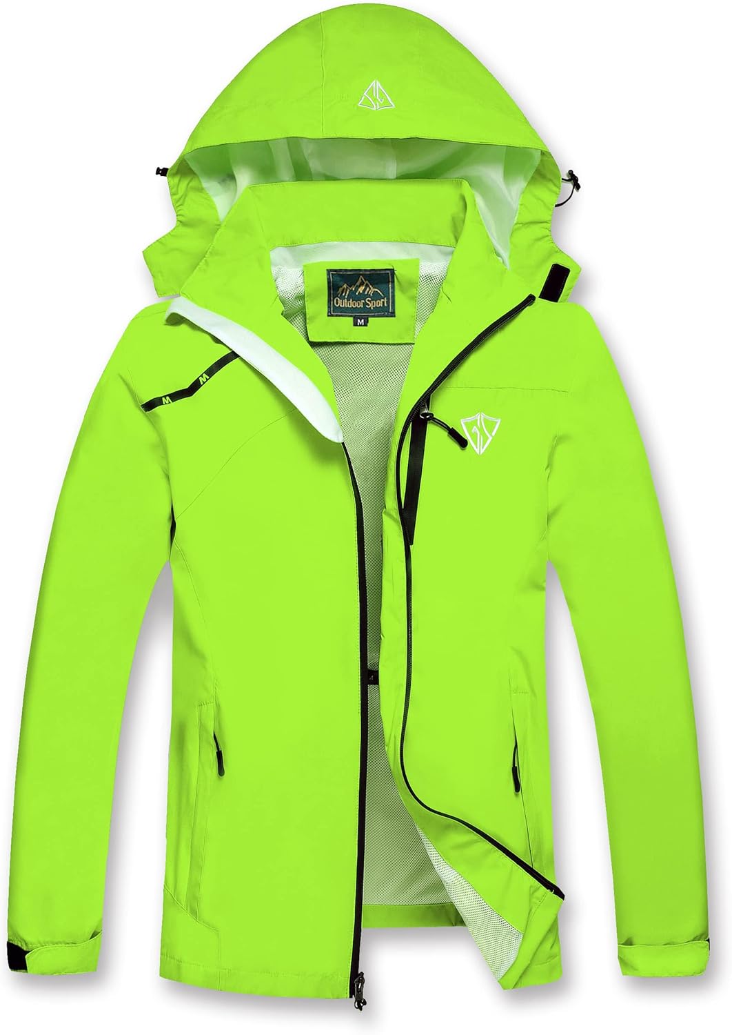 GIISAM Mens Windproof Jacket Lightweight Raincoat for Outdoors