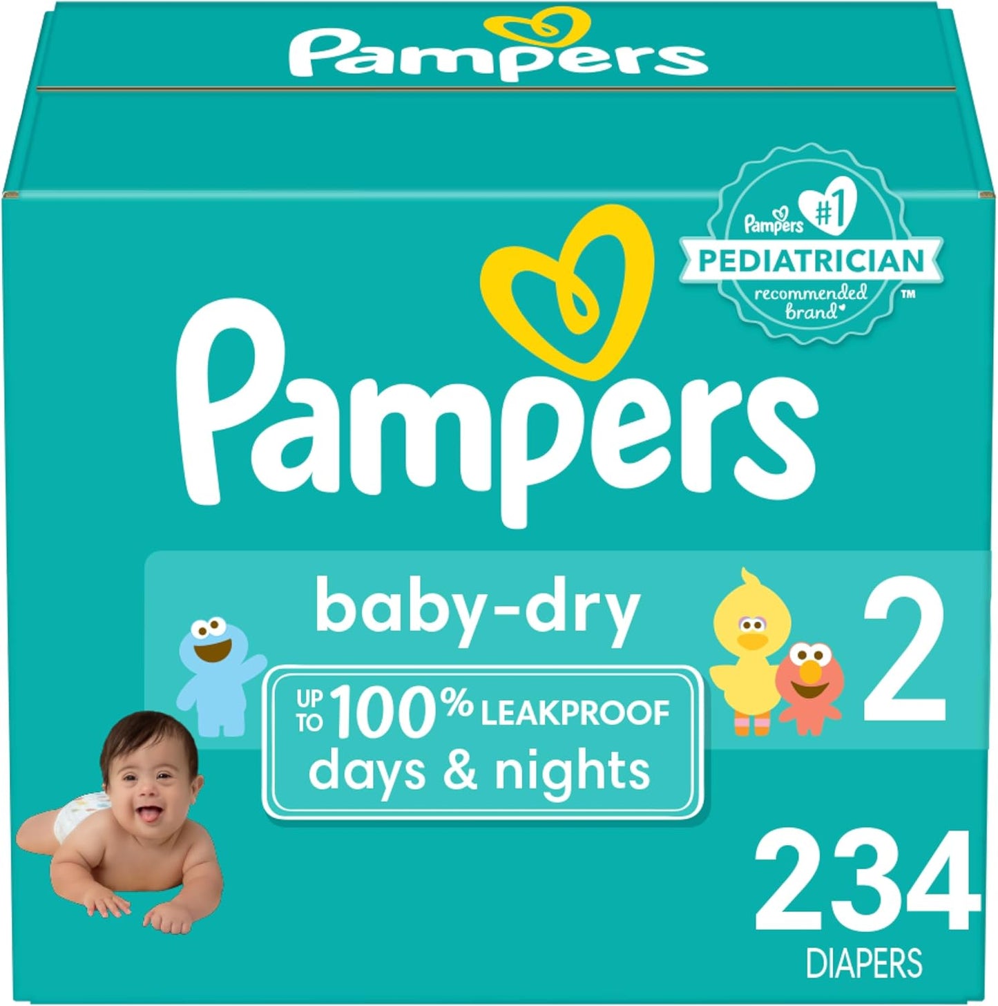 Pampers Baby Dry Diapers - Size 2, 234 Count - Ultimate Absorbency