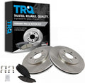 TRQ Front Brake Pad & Rotor Kit for Ford Crown Victoria & More