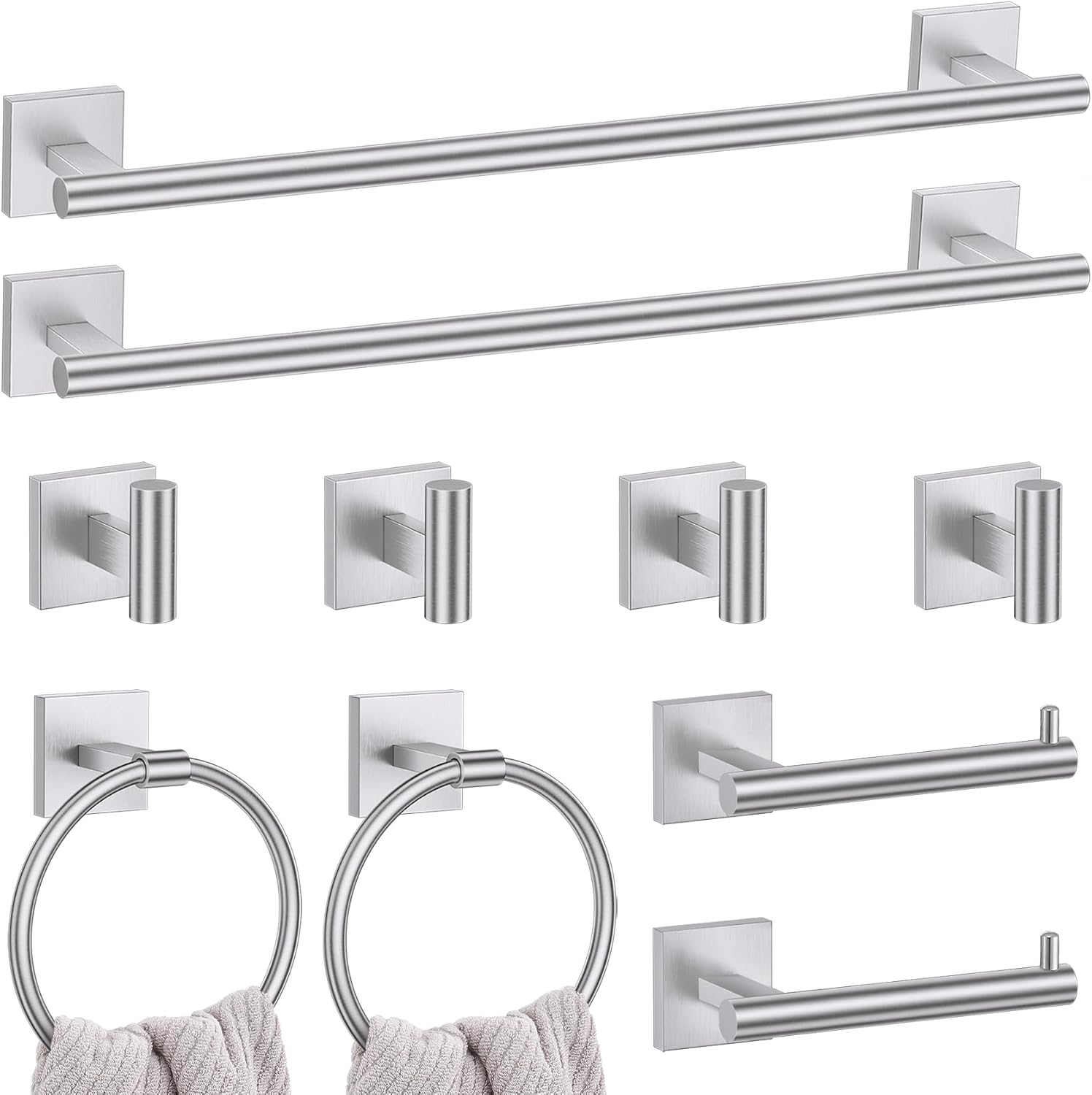 10 Pieces Bathroom Hardware Set for Modern Bathroom Decor
