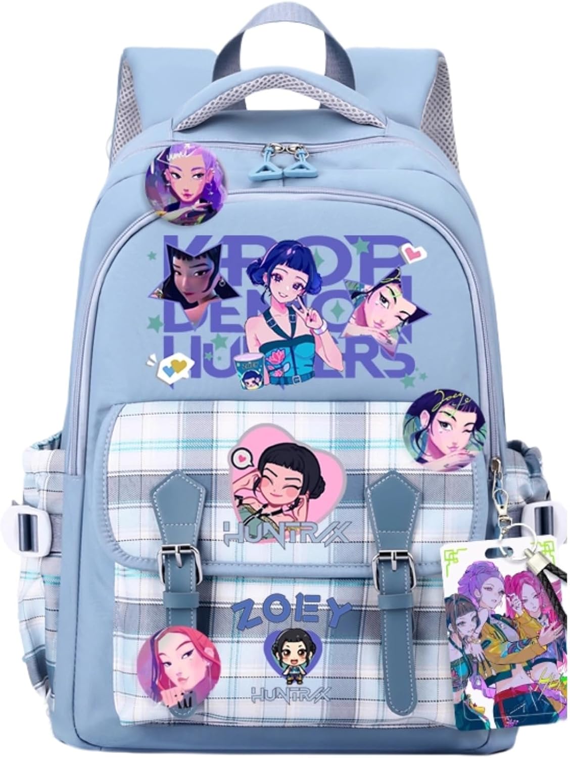 K-POP Backpack with Cute Accessories for Travel and School