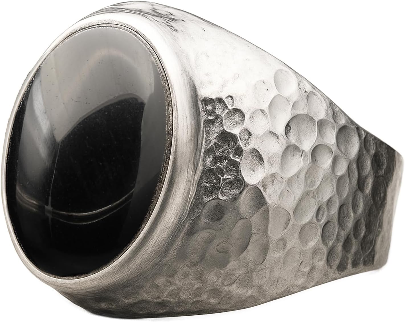 Natural Aventurine Crystal Ring for Men in 925 Sterling Silver