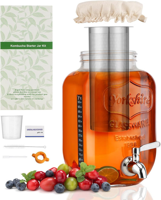 1 Gallon Kombucha Starter Kit for Home Brewed Kombucha Lovers