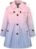 Girls Lightweight Waterproof Hooded Trench Coat Raincoat - Stylish