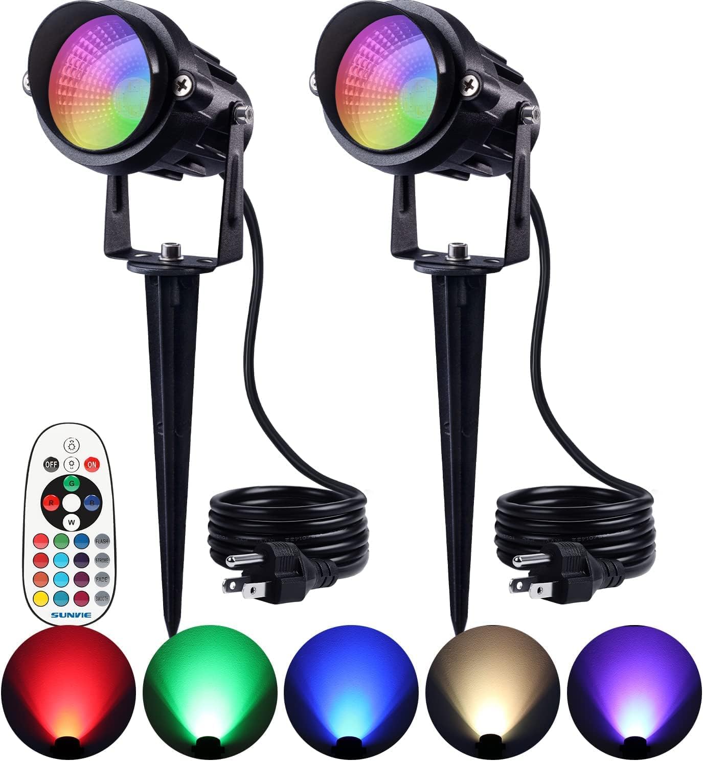 Color Changing Landscape Lights for Outdoor Decor and Events