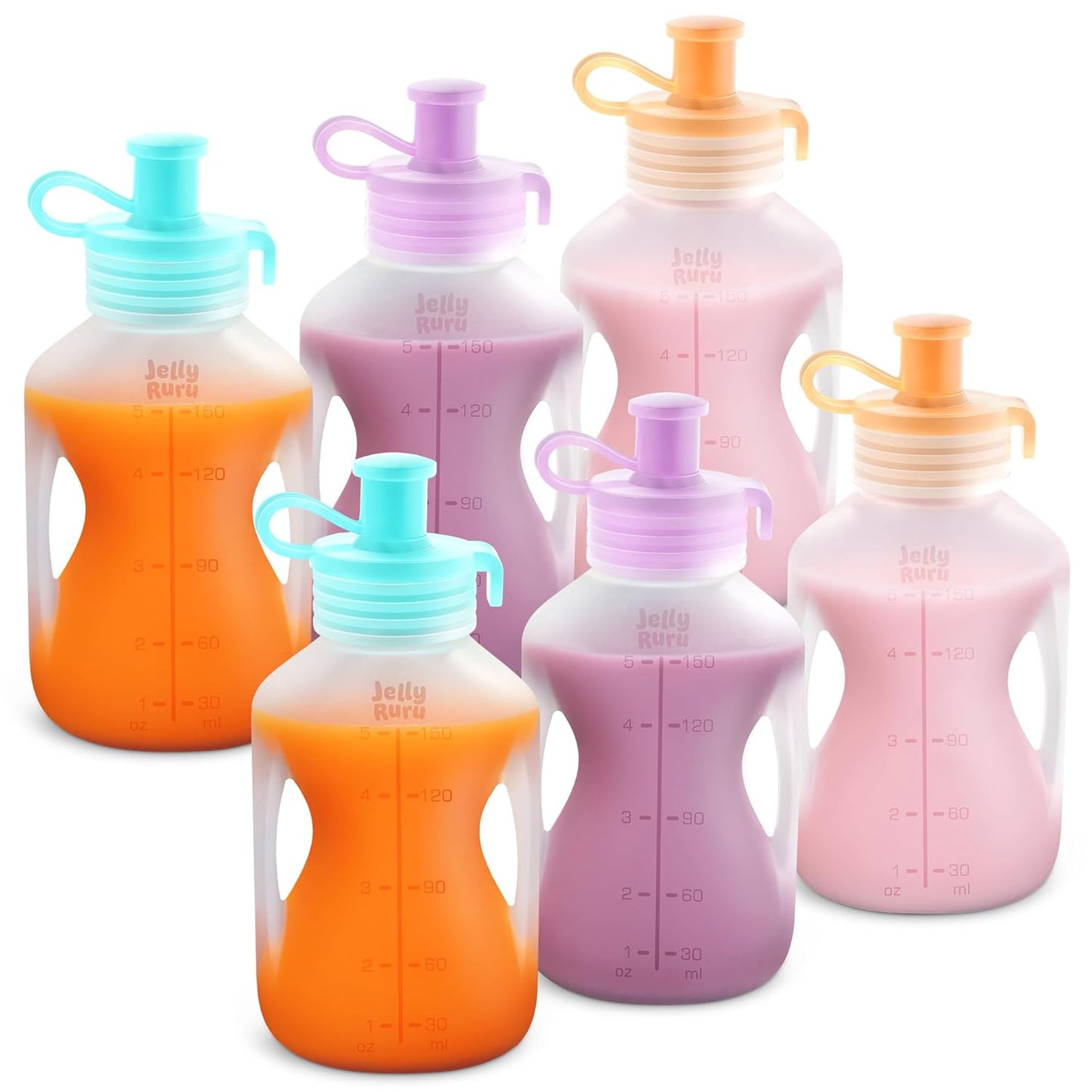 Leakproof Silicone Baby Food Pouches: Homemade Puree Bliss!