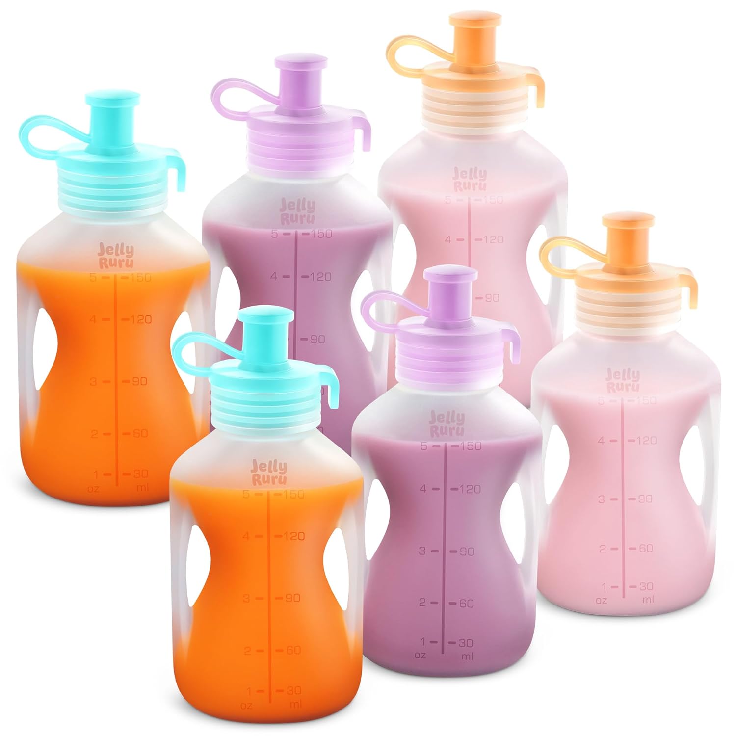 Leakproof Silicone Baby Food Pouches: Homemade Puree Bliss!