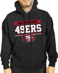 Charcoal Hooded Sweatshirt for Men - Gameday 50/50 Cotton Blend