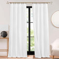 Soundproof Blackout Linen Curtains 3 in 1 - Total Light Blocker