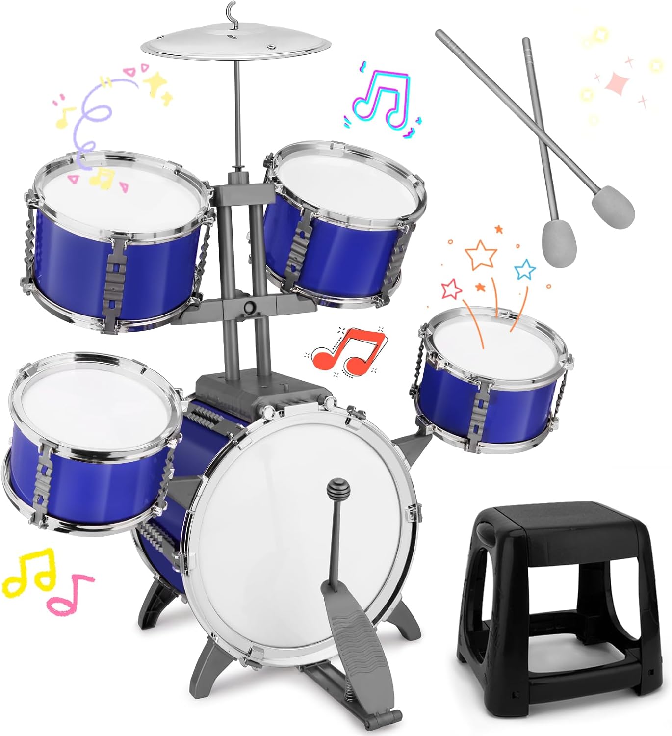 Upgraded Kids Drum Set for Toddlers 1-3 Perfect Musical Gift