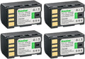 Kastar BN-VF815 Battery 4-Pack Replacement for JVC Cameras - Long Run