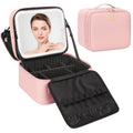 Relavel Makeup Bag with LED Mirror - Compact Travel Case