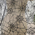 Spiderweb Lace Fabric Soft Black Lace Fabric by the Yard - Dramatic