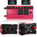 1500W Power Inverter for Camping & Auto, 2 Sockets & 4 USB, 12V