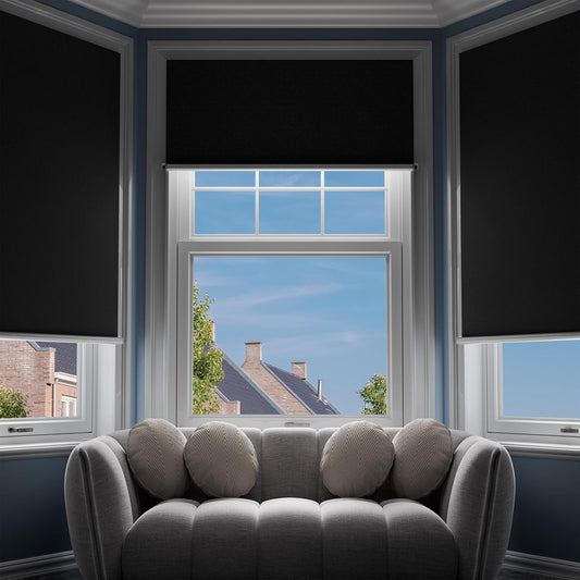 100% Blackout Energy-Saving Window Shade, No-Drill Magnetic Curtains