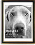 Suede 18x24 Frame - Elegant Black Poster Frame with Mat