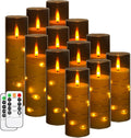 Da by Flameless Candles with Recessed String Light - Cozy, Safe Glow