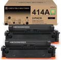 414A Toner Cartridges Black with Chip Pack of 2 - Reliable High Yield