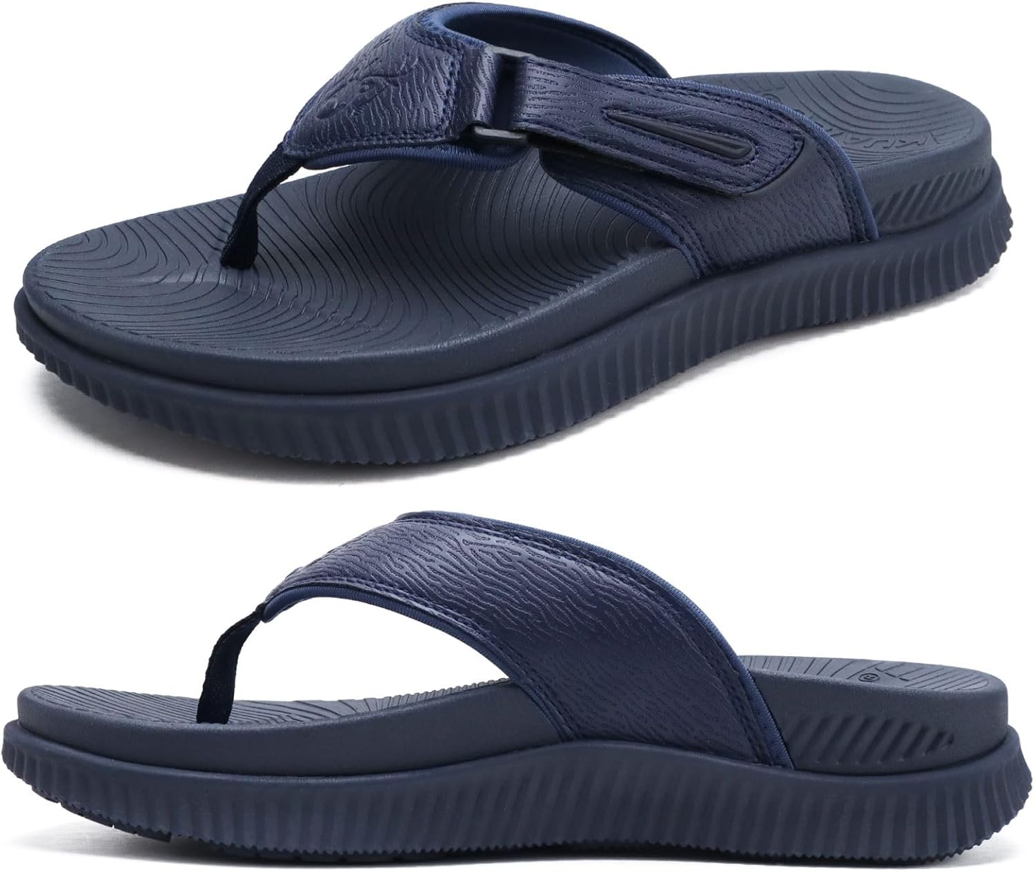 KuaiLu Mens Orthotic Flip Flops for Comfort and Style