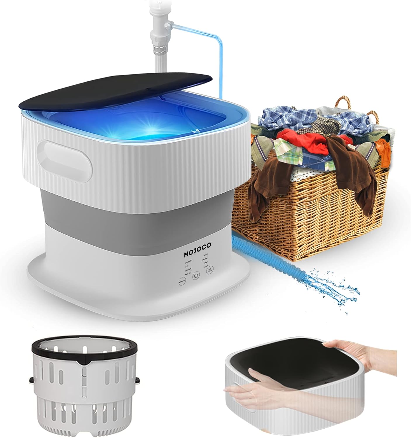 MOJOCO Portable Mini Washer - Wash Anywhere!