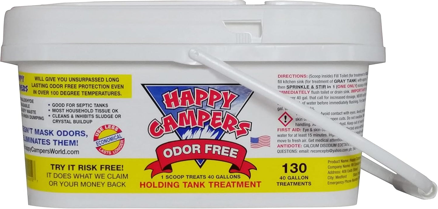 Happy Campers RV Black Tank Treatment for Odor Control