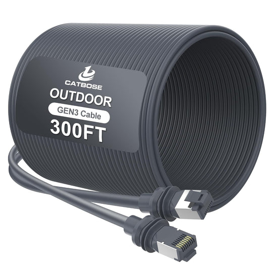 300FT Starlink Gen3 Cable - Outdoor Waterproof Extension Cable