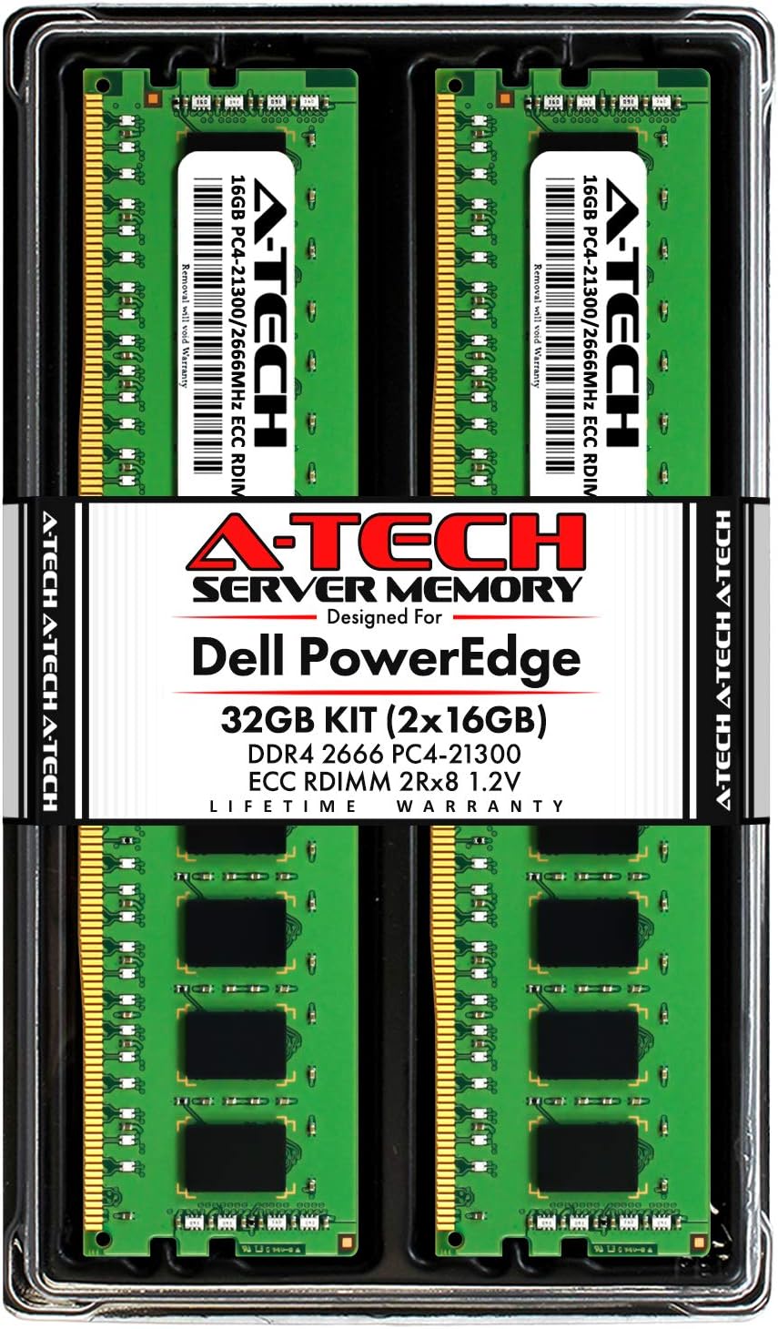 32GB DDR4 2666MHz ECC RDIMM Memory for Dell PowerEdge Servers