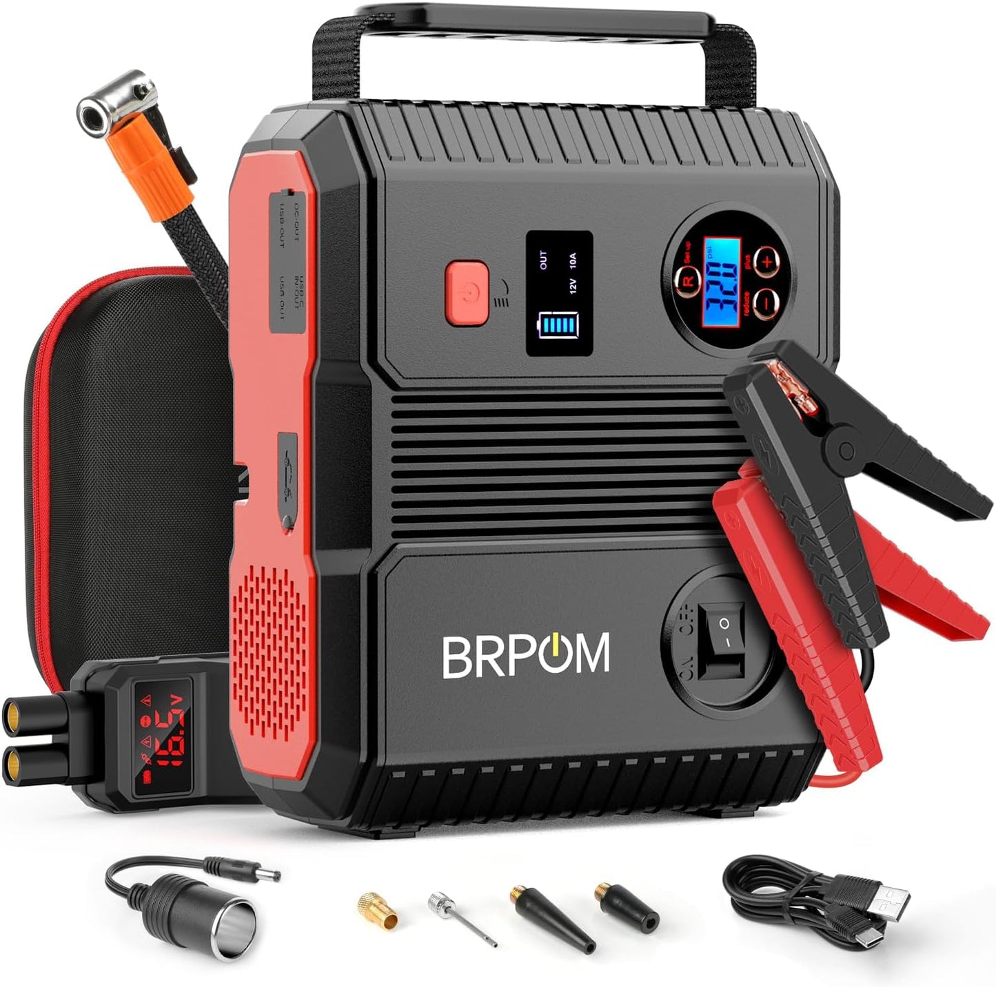 Powerful Car Jump Starter & Air Compressor
