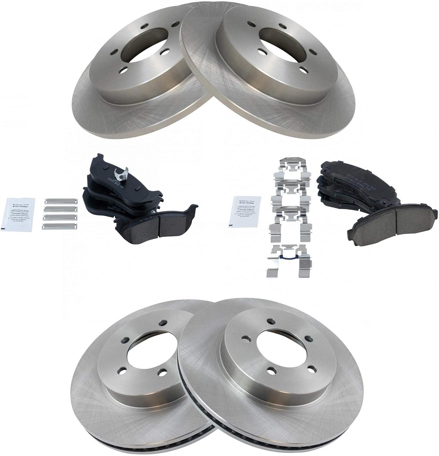 TRQ Brake Pad & Rotor Kit for 2002-2005 Ford Explorer Vehicles