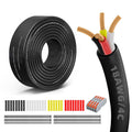 18 Gauge 100% Pure Copper 4 Conductor Wire 50FT - Flexible, Waterproof